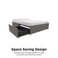 Maven Platform Bed with Storage - Grey Linen - Full