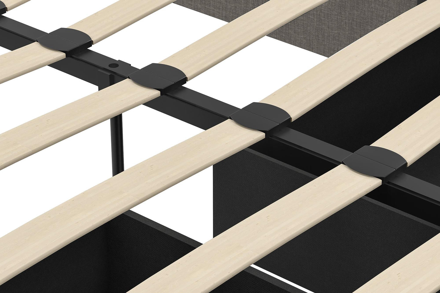 Maven Platform Bed with Storage - Grey Linen - Full