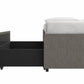 Maven Platform Bed with Storage - Grey Linen - Full