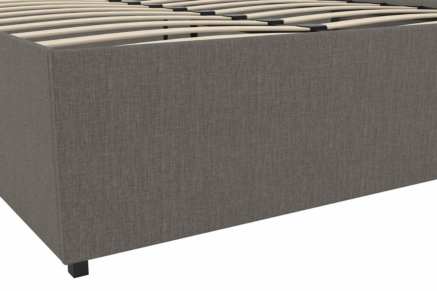 Maven Platform Bed with Storage - Grey Linen - Full