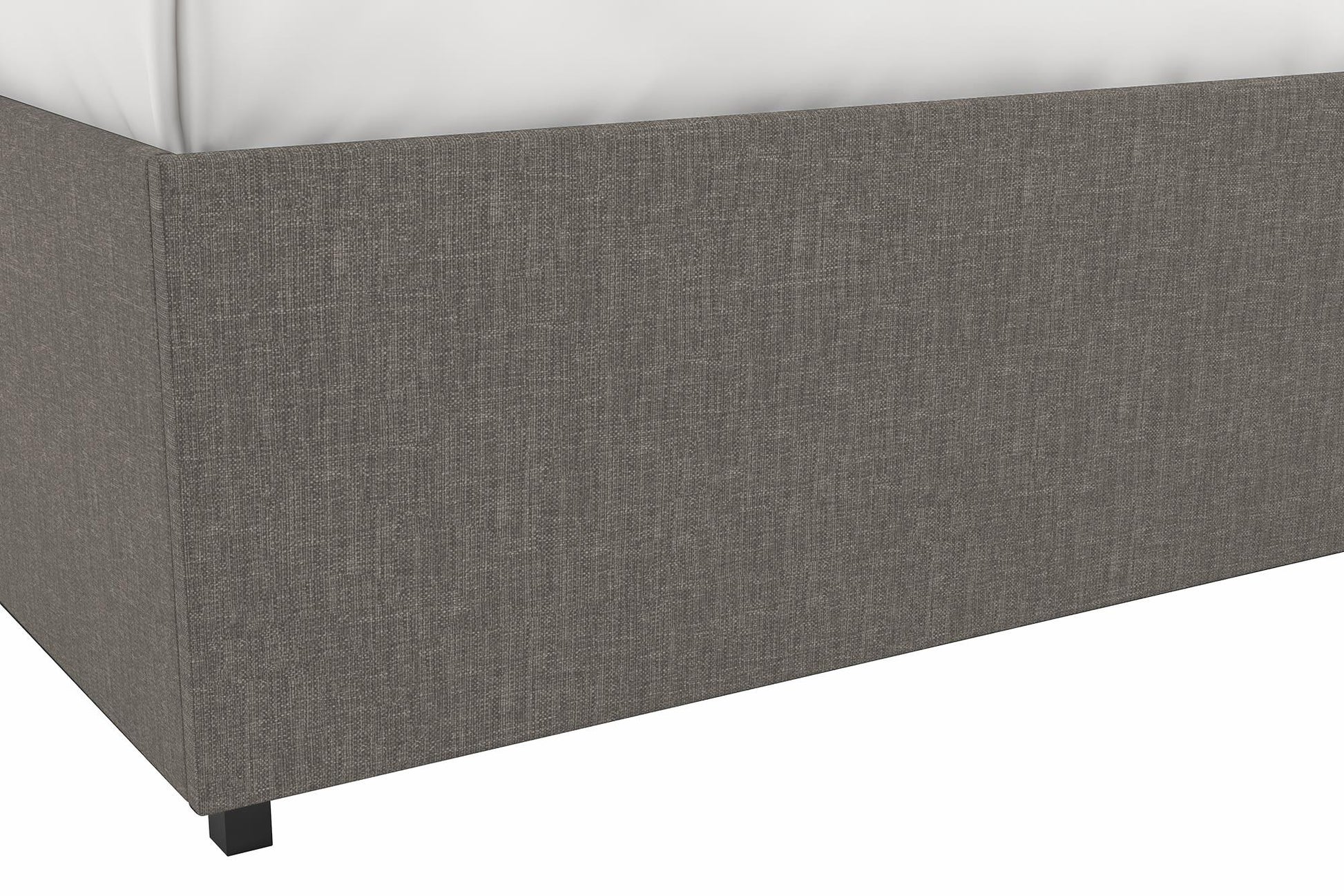 Maven Platform Bed with Storage - Grey Linen - Full