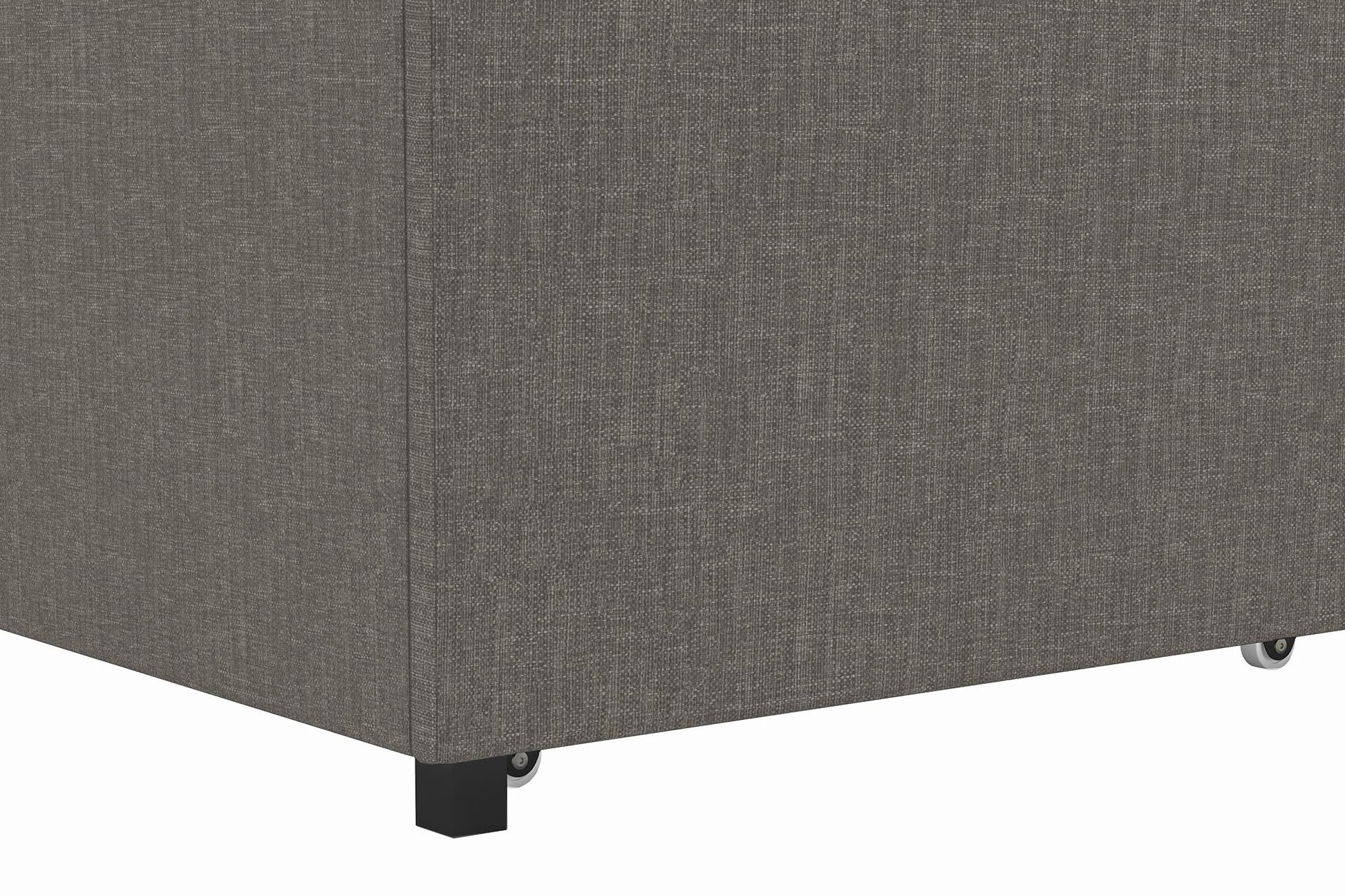 Maven Platform Bed with Storage - Grey Linen - Full