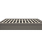 Maven Upholstered Bed with Modern Low Profile Design - Grey Linen - Queen