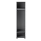 Camberly 18" Wide Mudroom Cabinet with Clothing Rod & Adjustable Shelving - Graphite Grey