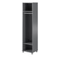 Camberly 18" Wide Mudroom Cabinet with Clothing Rod & Adjustable Shelving - Graphite Grey