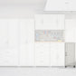 Kendall 16 Inch Stackable Multipurpose Storage Cabinet - White