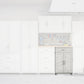 Kendall 24 Inch Multipurpose 2 Door Base Storage Cabinet with Drawer - White