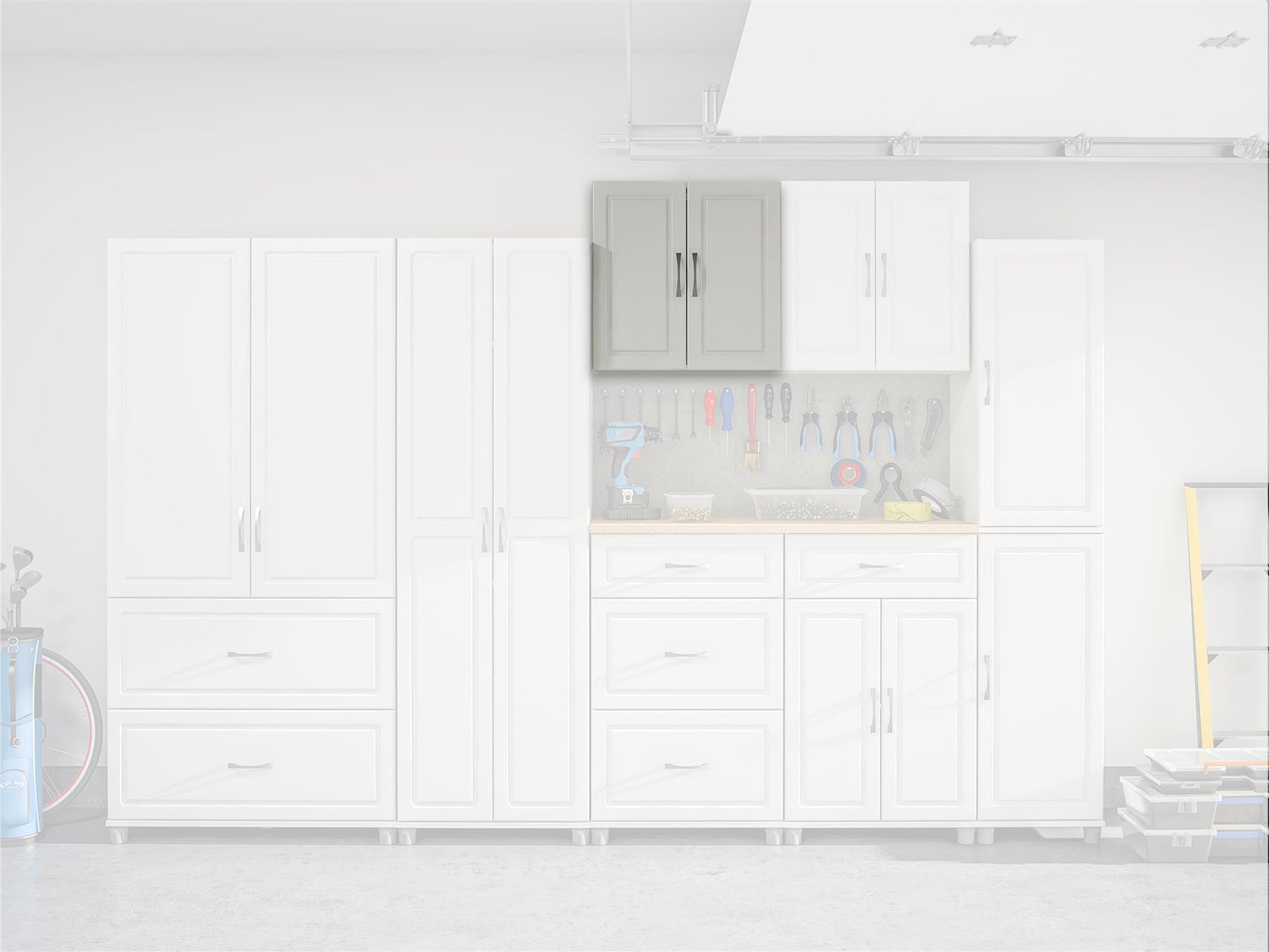 Kendall 24 Inch Multipurpose 2 Door Wall Cabinet - White