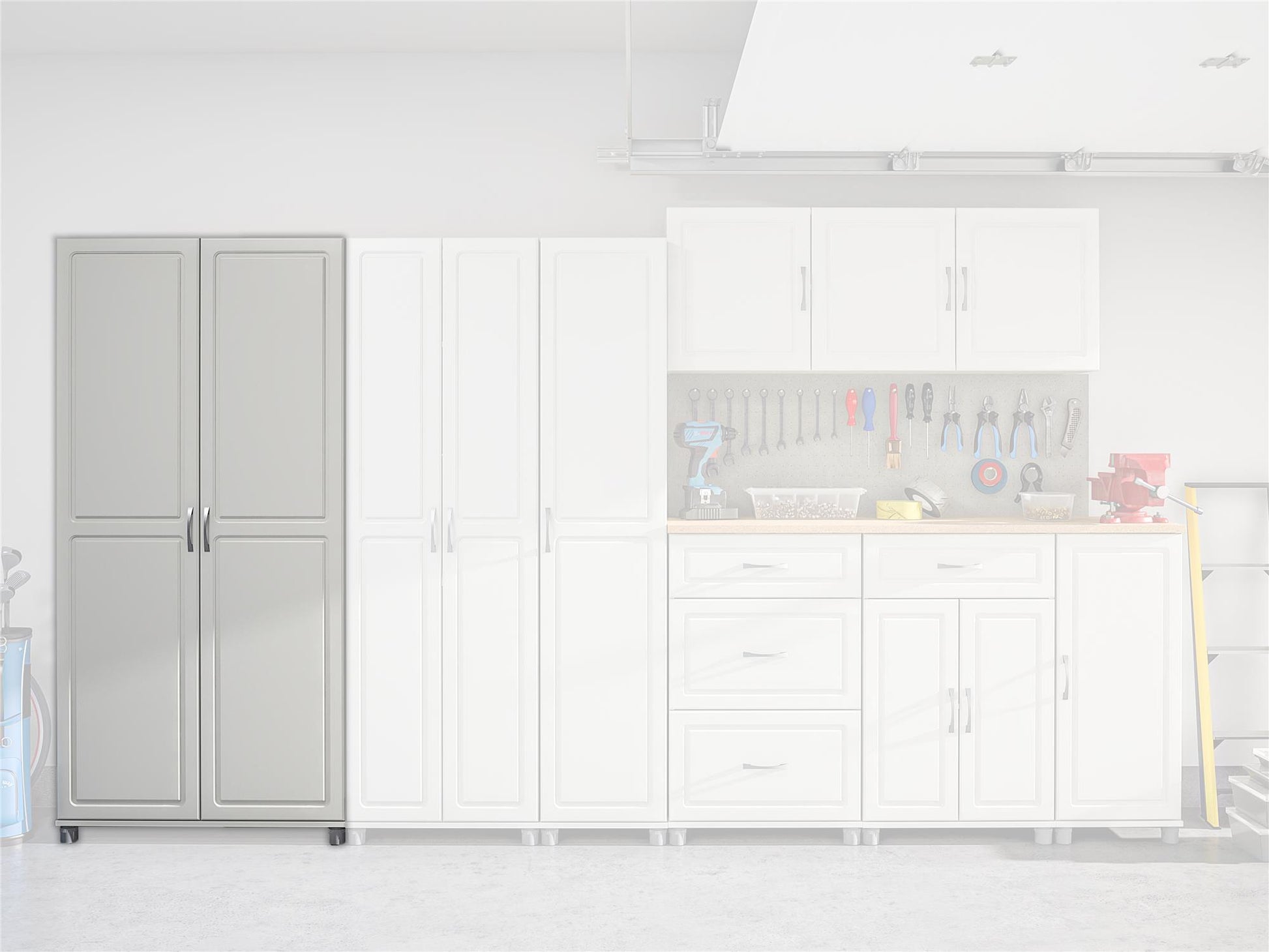 Kendall 36 Inch Multipurpose Storage Cabinet  - White