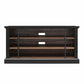 Hoffman Rustic Two-Toned TV Stand for TVs up to 50", Black and Walnut - Black