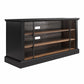 Hoffman Rustic Two-Toned TV Stand for TVs up to 50", Black and Walnut - Black