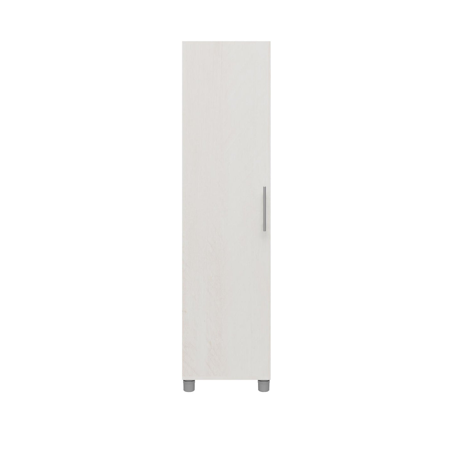 Camberly 60" Tall Storage Cabinet with 4 Shelves and Adjustable Feet - Ivory Oak