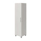 Camberly 60" Tall Storage Cabinet with 4 Shelves and Adjustable Feet - Ivory Oak