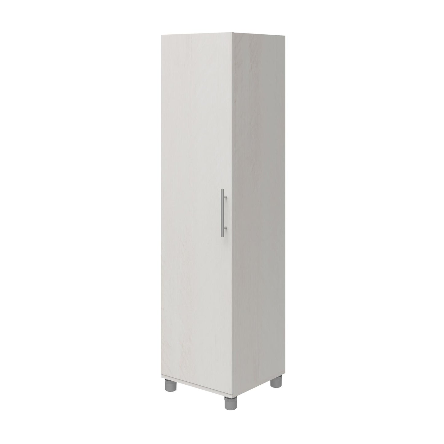 Camberly 60" Tall Storage Cabinet with 4 Shelves and Adjustable Feet - Ivory Oak