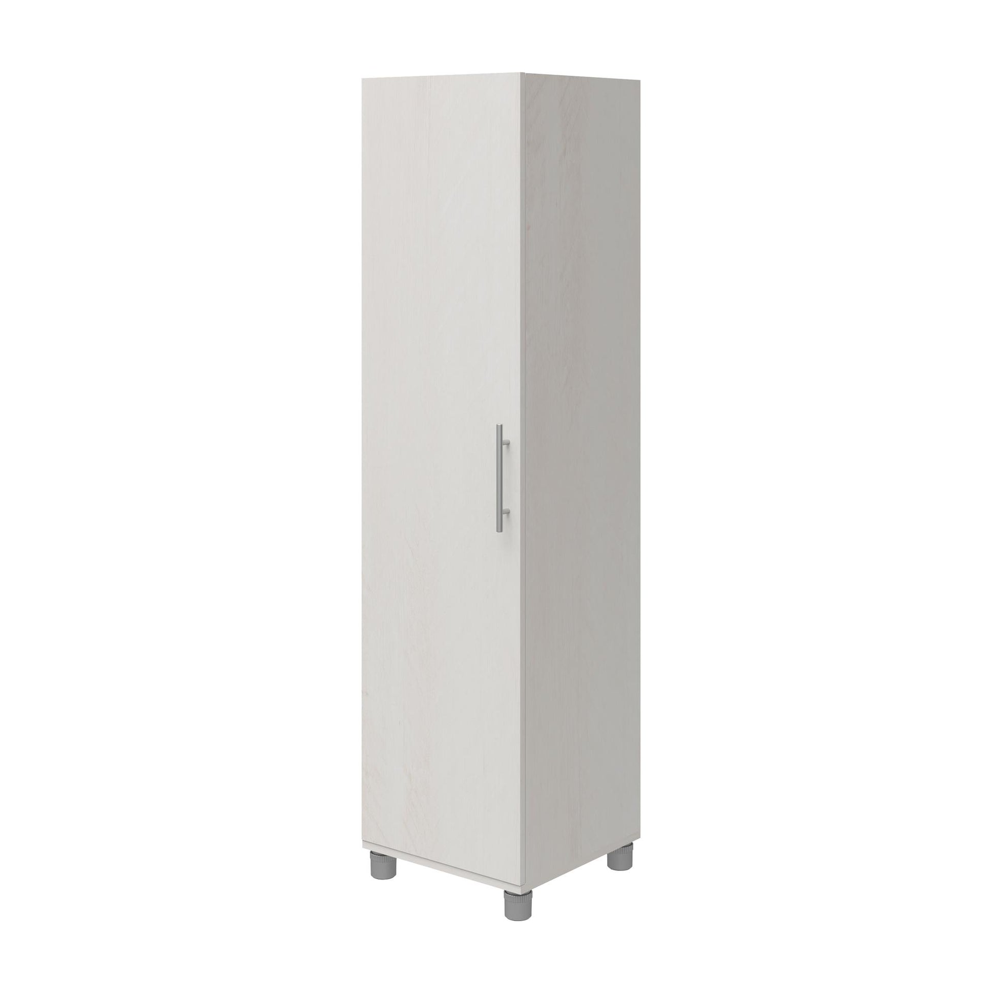 Camberly 60" Tall Storage Cabinet with 4 Shelves and Adjustable Feet - Ivory Oak