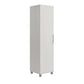 Camberly 60" Tall Storage Cabinet with 4 Shelves and Adjustable Feet - Ivory Oak