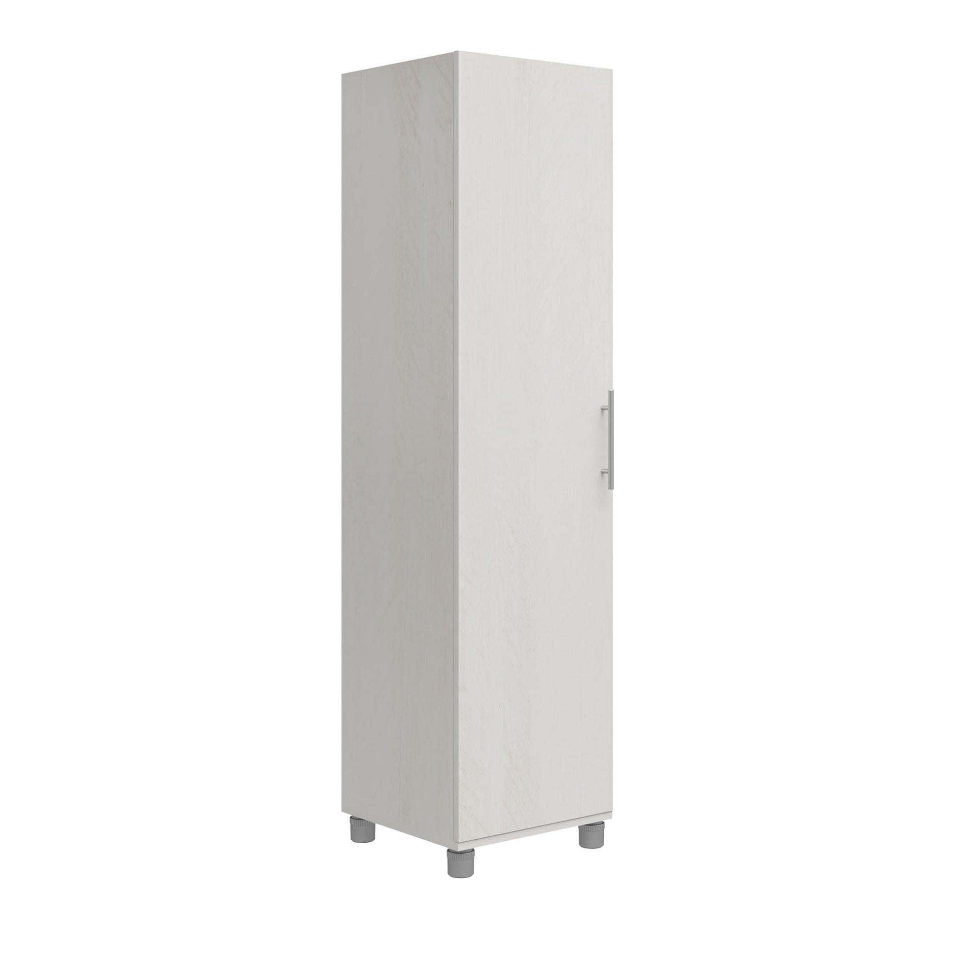 Camberly 60" Tall Storage Cabinet with 4 Shelves and Adjustable Feet - Ivory Oak