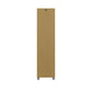Camberly 60" Tall Storage Cabinet with 4 Shelves and Adjustable Feet - Ivory Oak