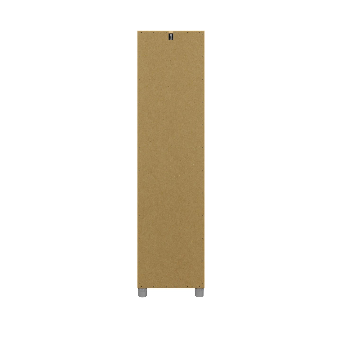 Camberly 60" Tall Storage Cabinet with 4 Shelves and Adjustable Feet - Ivory Oak