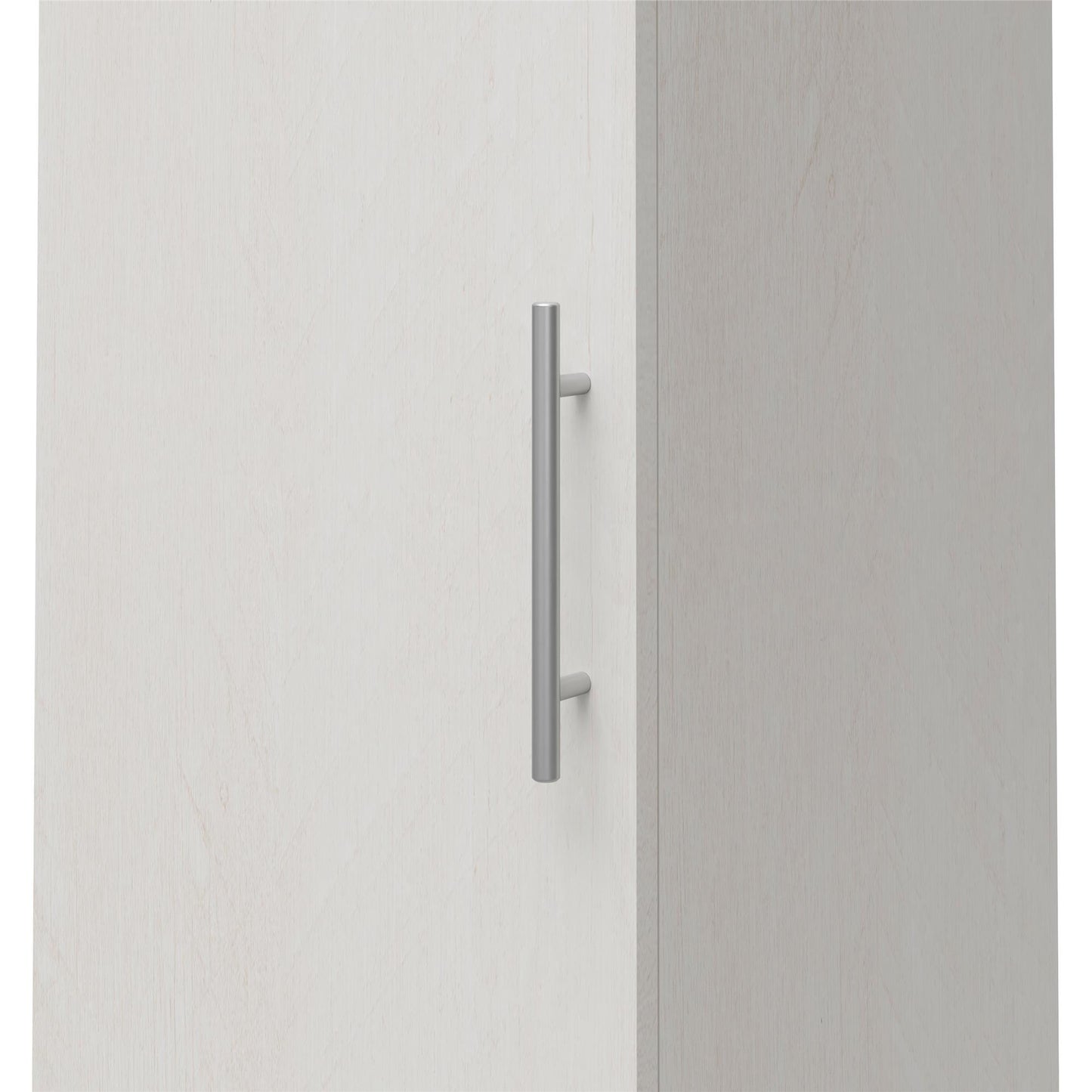 Camberly 60" Tall Storage Cabinet with 4 Shelves and Adjustable Feet - Ivory Oak