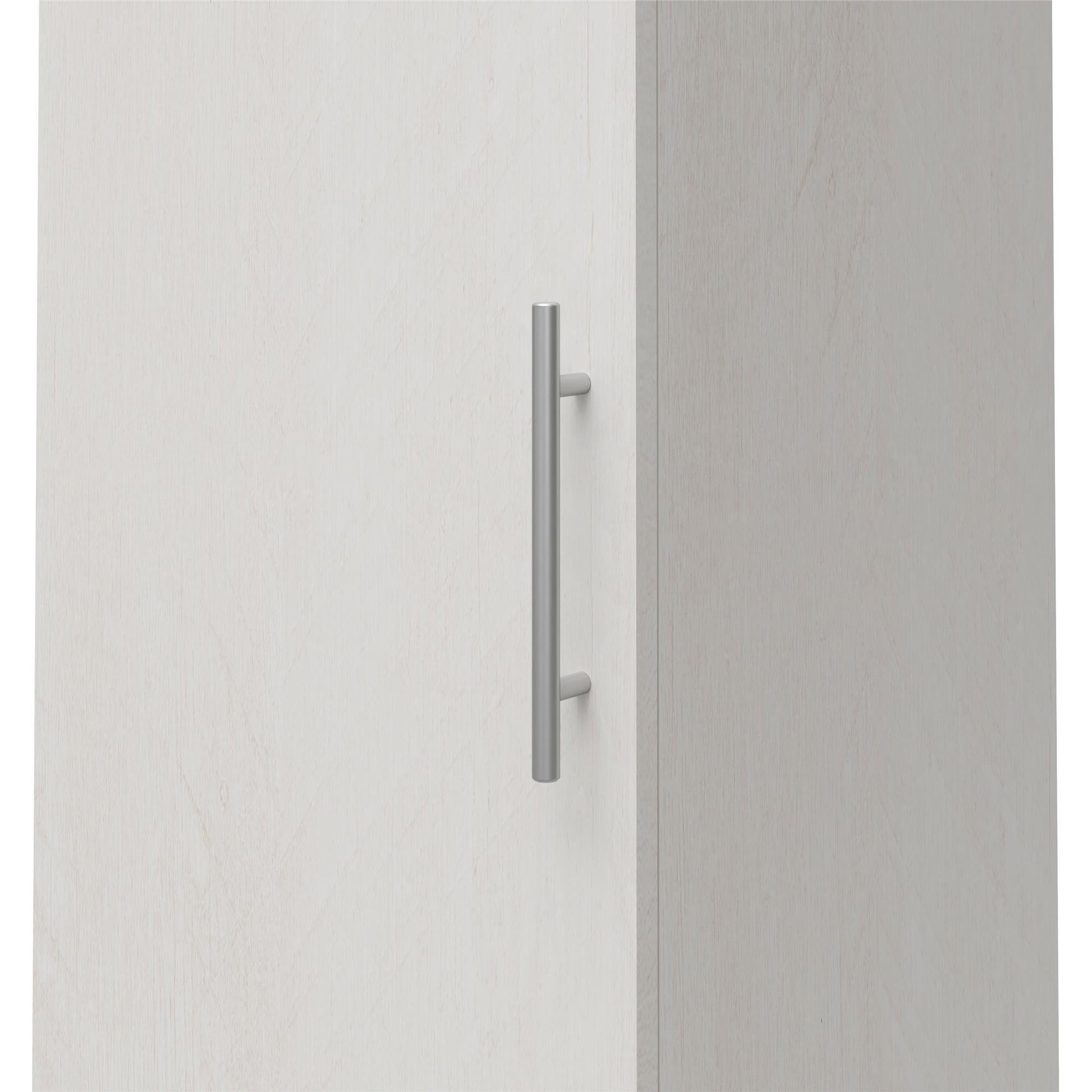 Camberly 60" Tall Storage Cabinet with 4 Shelves and Adjustable Feet - Ivory Oak
