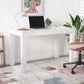 CosmoLiving by Cosmopolitan Astor Desk w/ Wireless Charger, White with Terrazzo Top - White