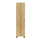 Basin 60" Tall Storage Cabinet with 4 Shelves and Adjustable Feet - Natural