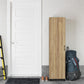 Basin 60" Tall Storage Cabinet with 4 Shelves and Adjustable Feet - Natural