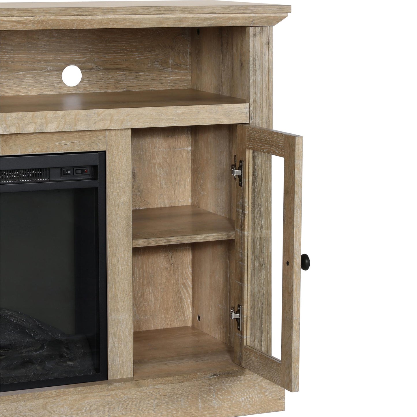 Chicago Electric Fireplace TV Console for TVs up to 50 Inch - Natural