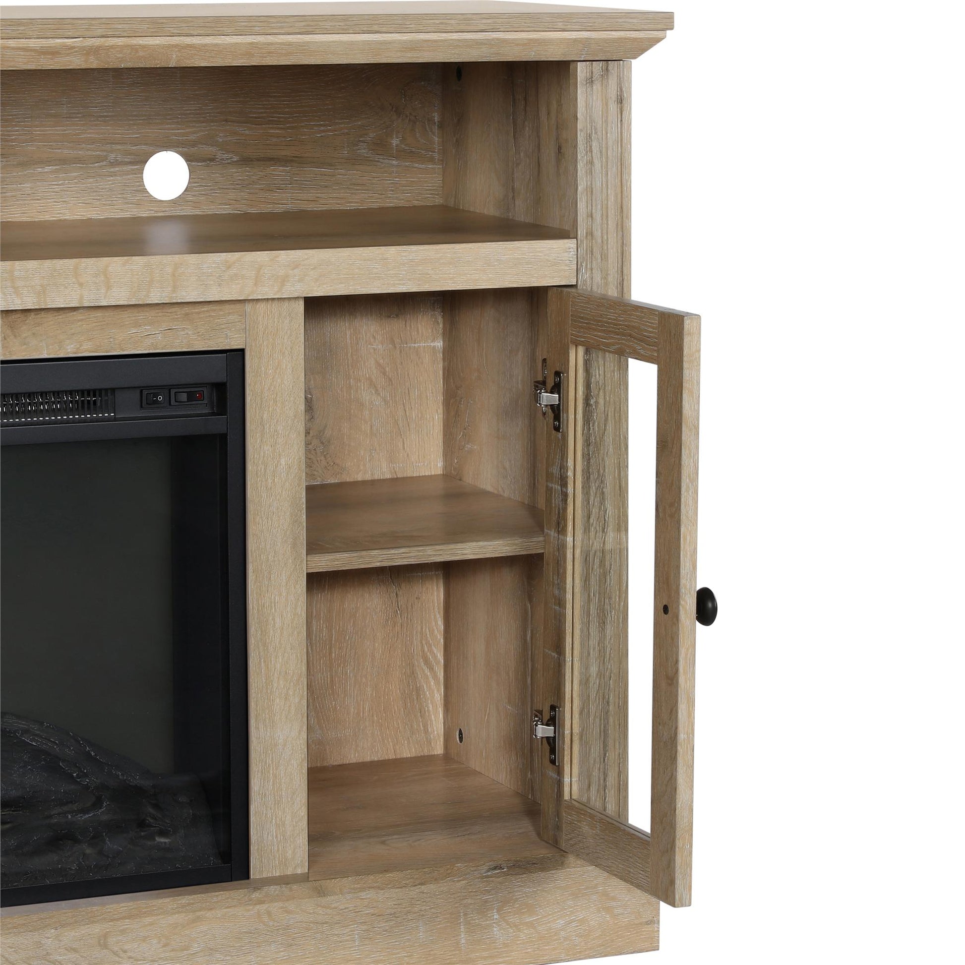 Chicago Electric Fireplace TV Console for TVs up to 50 Inch - Natural