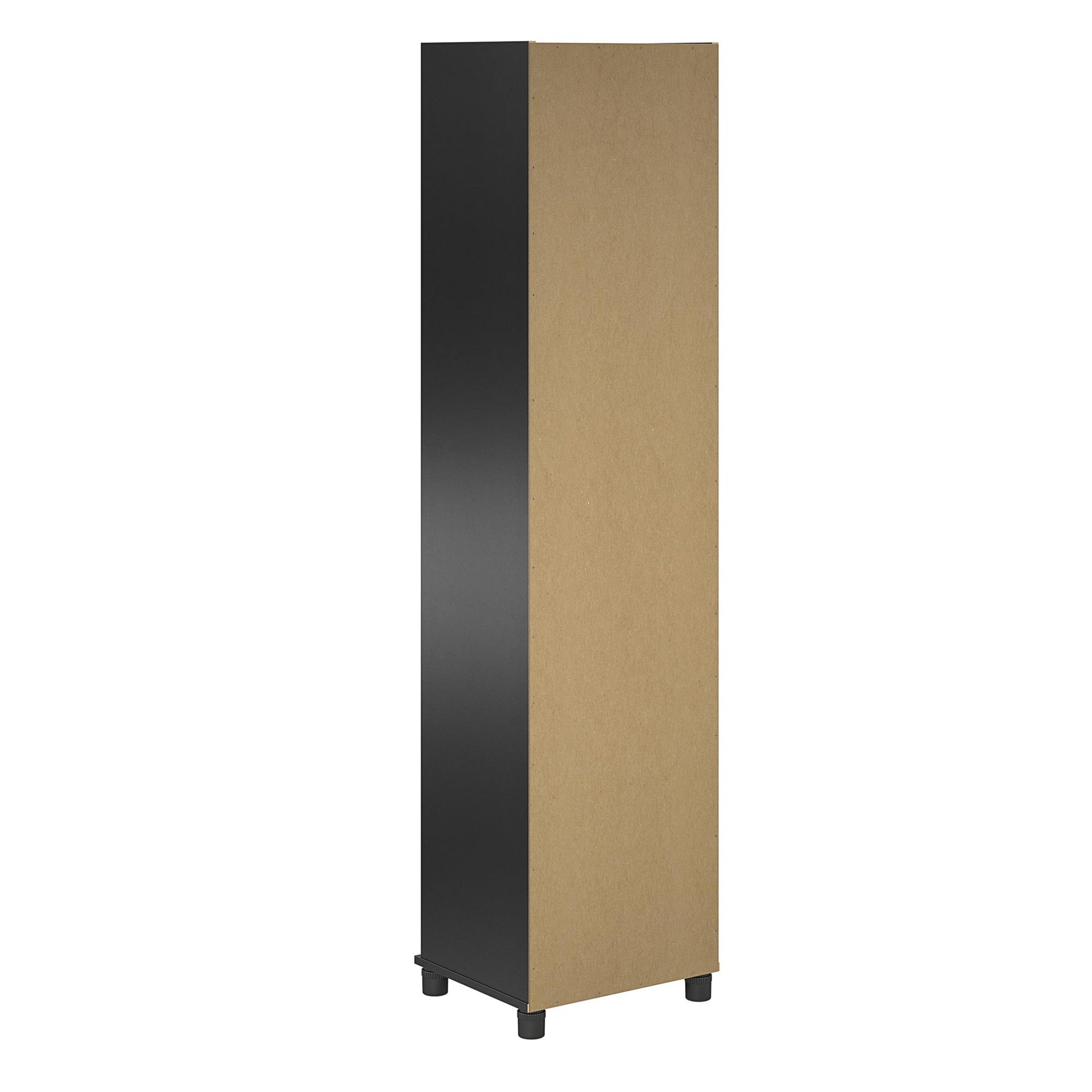 Camberly 18" Wide Mudroom Cabinet with Clothing Rod & Adjustable Shelving - Black Oak