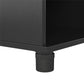 Camberly 18" Wide Mudroom Cabinet with Clothing Rod & Adjustable Shelving - Black Oak