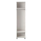 Camberly 18" Wide Mudroom Cabinet with Clothing Rod & Adjustable Shelving - Ivory Oak