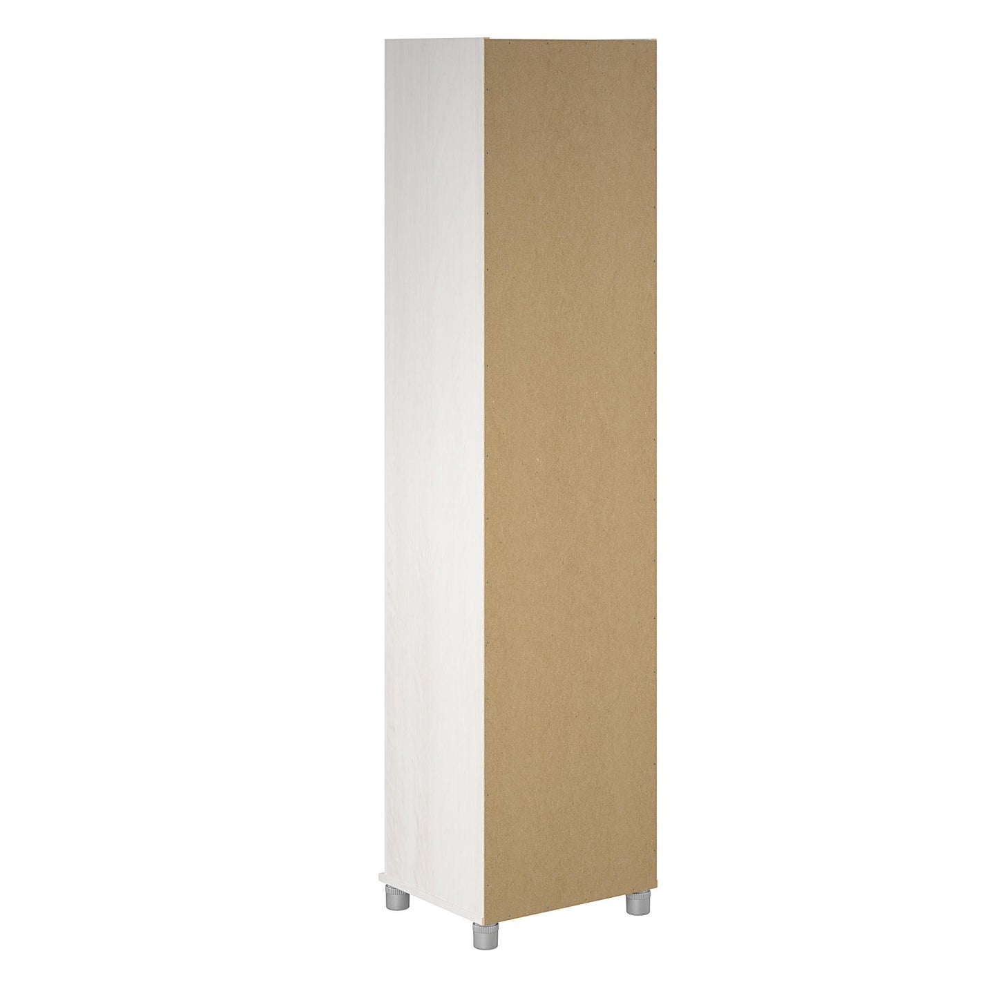 Camberly 18" Wide Mudroom Cabinet with Clothing Rod & Adjustable Shelving - Ivory Oak