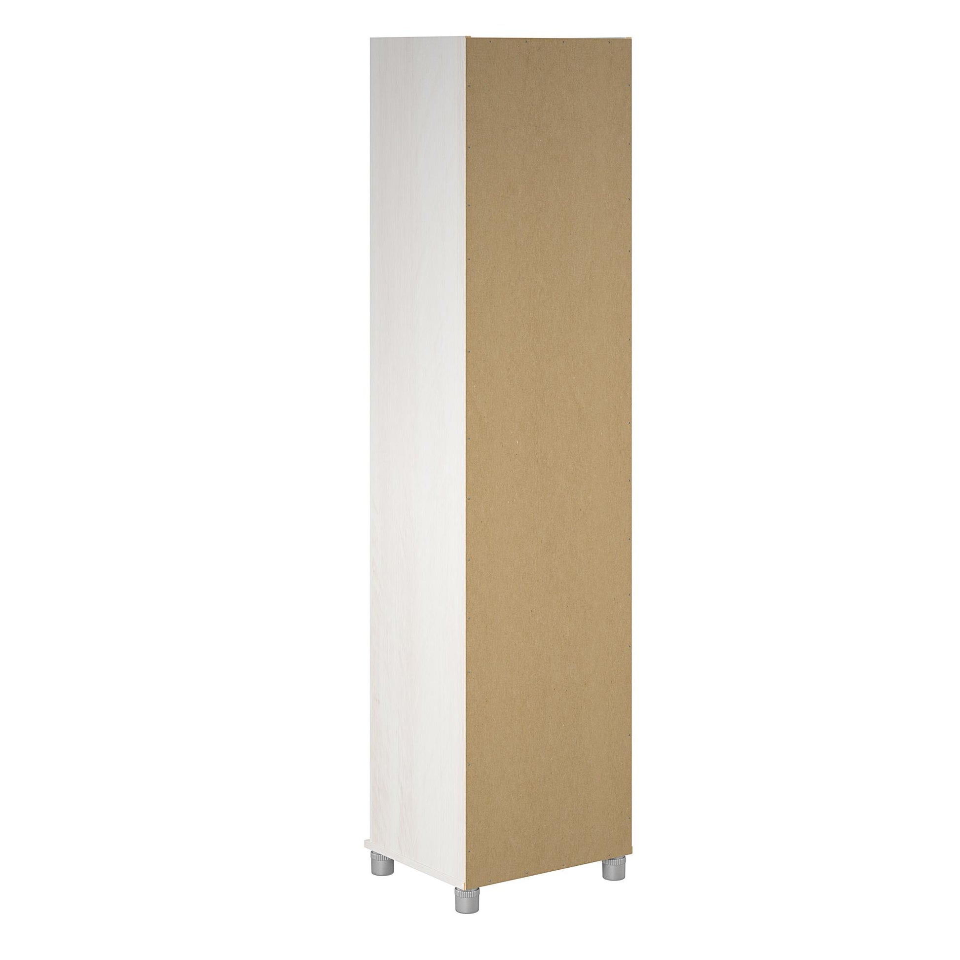 Camberly 18" Wide Mudroom Cabinet with Clothing Rod & Adjustable Shelving - Ivory Oak