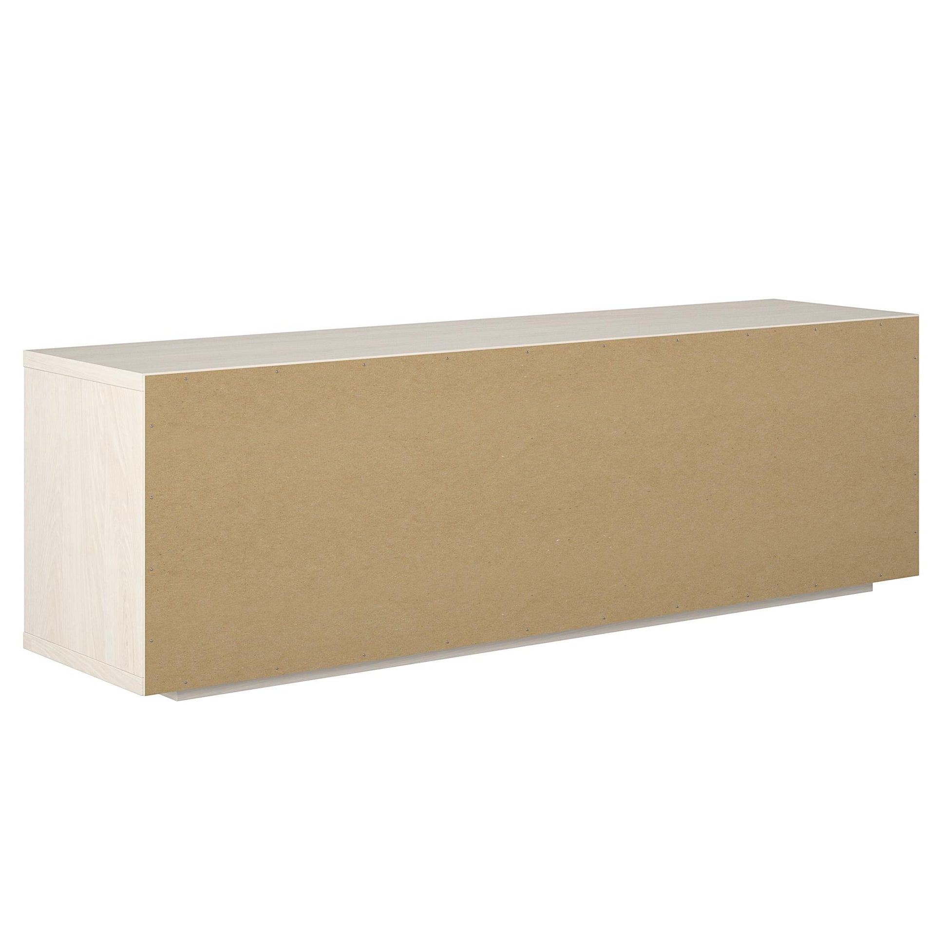 Clark TV Stand for TVs up to 70 inch with Pull Out Storage Drawers - Ivory Oak