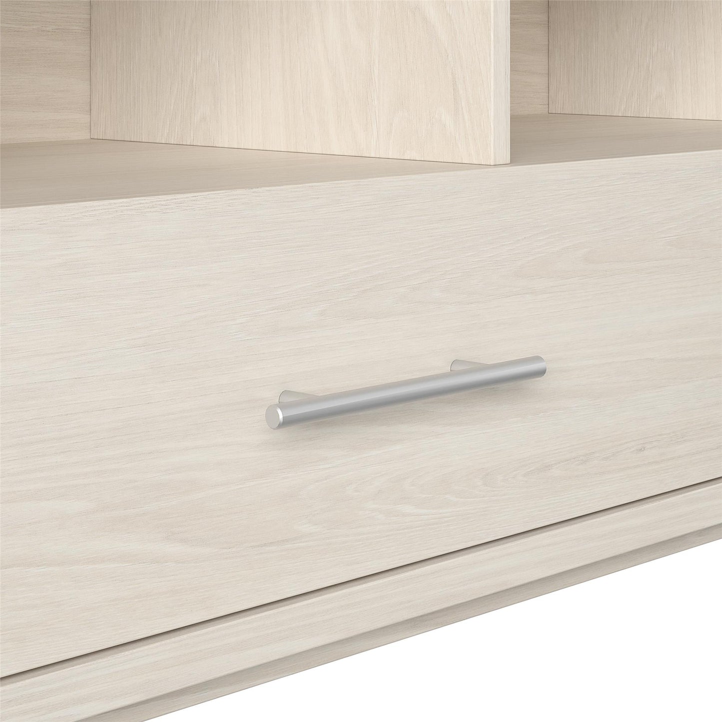 Clark TV Stand for TVs up to 70 inch with Pull Out Storage Drawers - Ivory Oak
