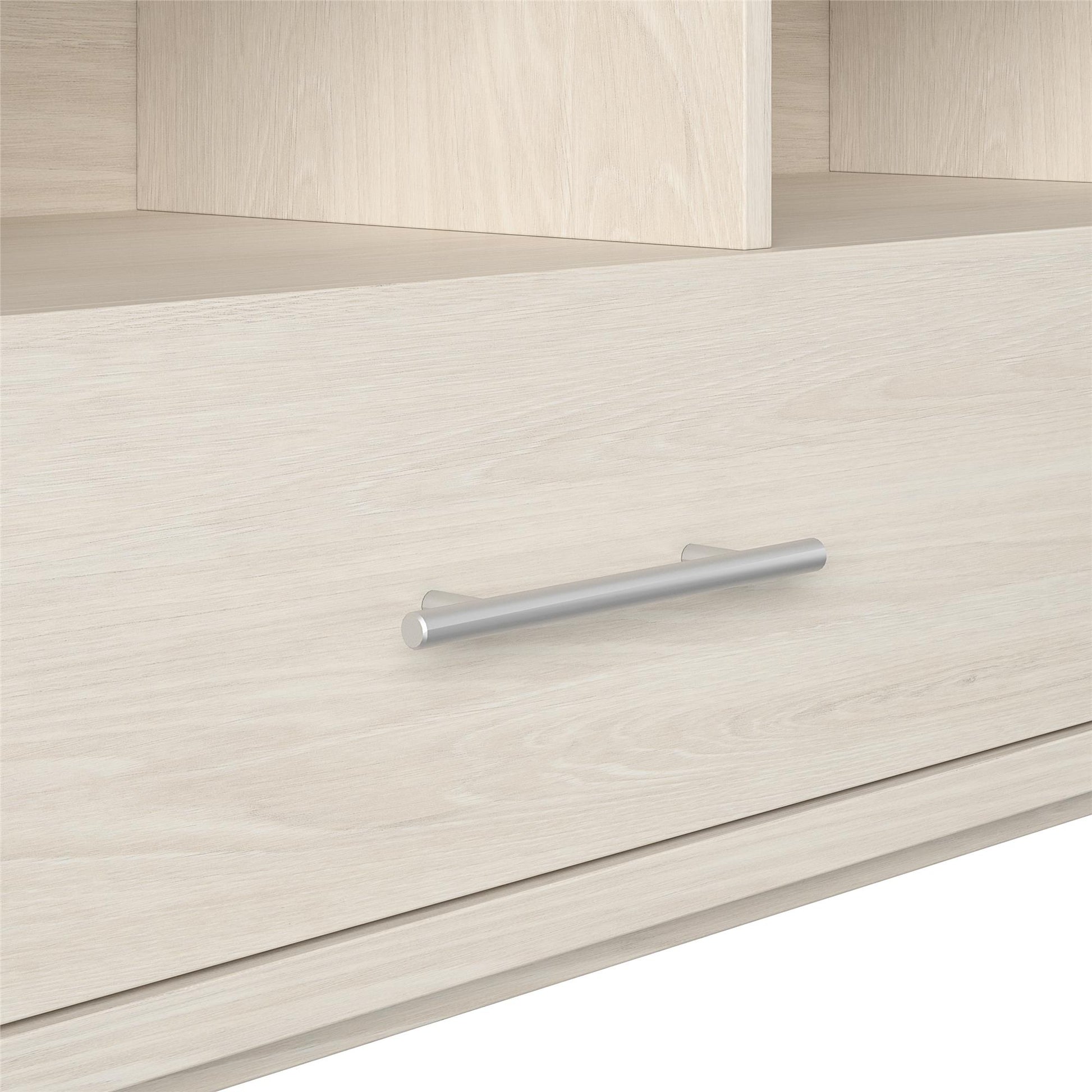 Clark TV Stand for TVs up to 70 inch with Pull Out Storage Drawers - Ivory Oak