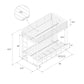 Mainstays Twin over Twin Metal Bunk Bed with Storage Bins, Black - Black - Twin-Over-Twin