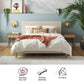 Daphne Upholstered Bed - Ivory - Full