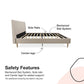 Daphne Upholstered Bed - Ivory - Full