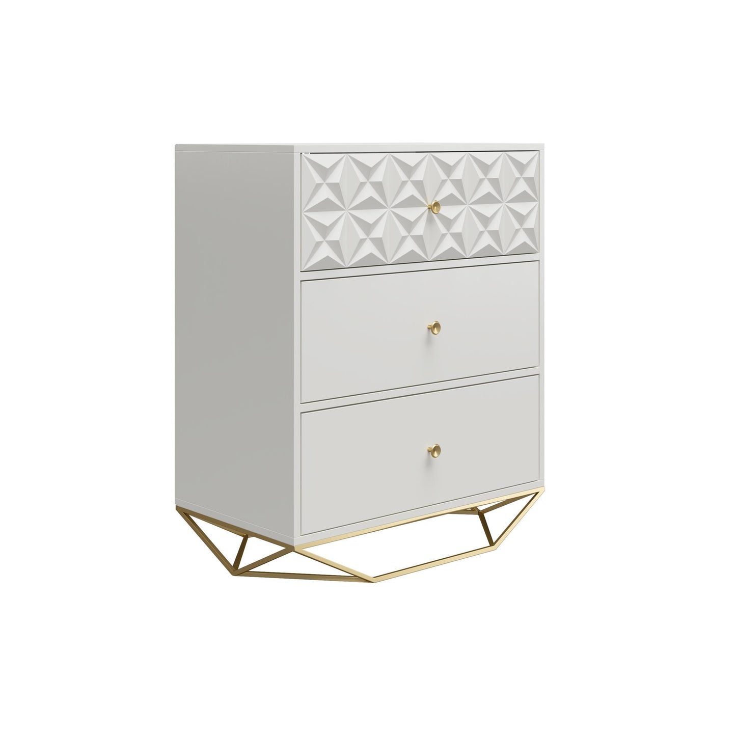 Blair 3 Drawer Dresser, White - White