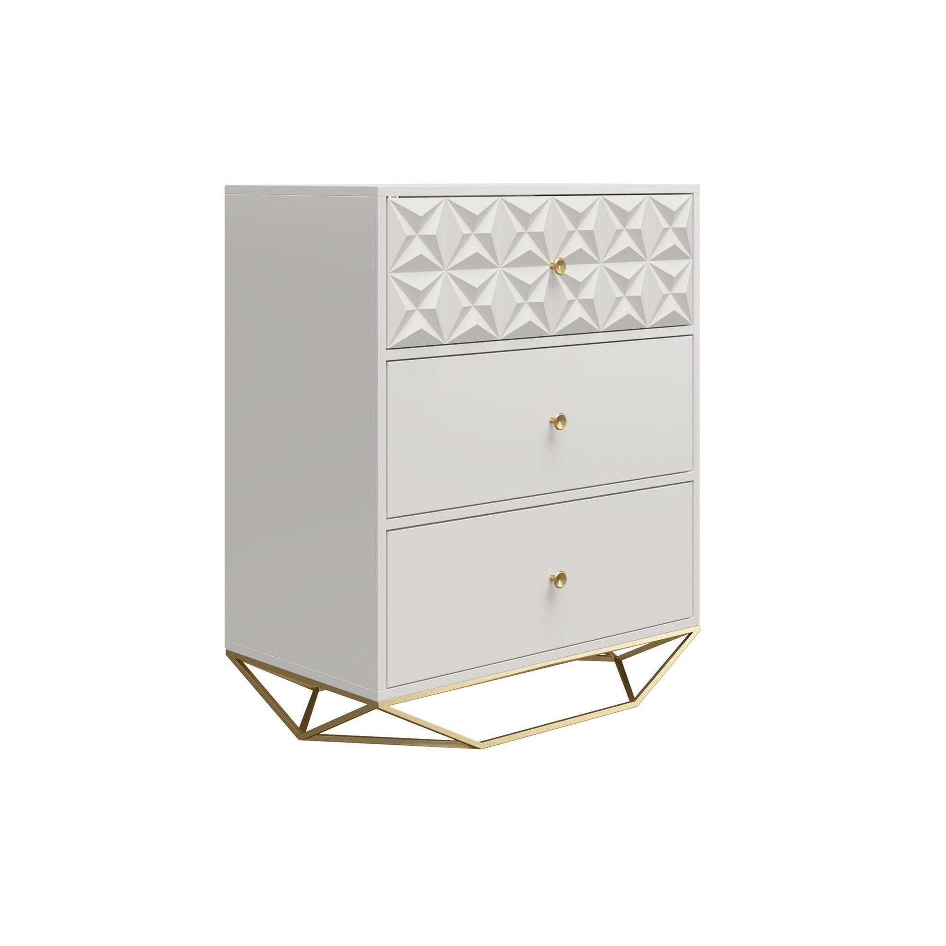 Blair 3 Drawer Dresser, White - White