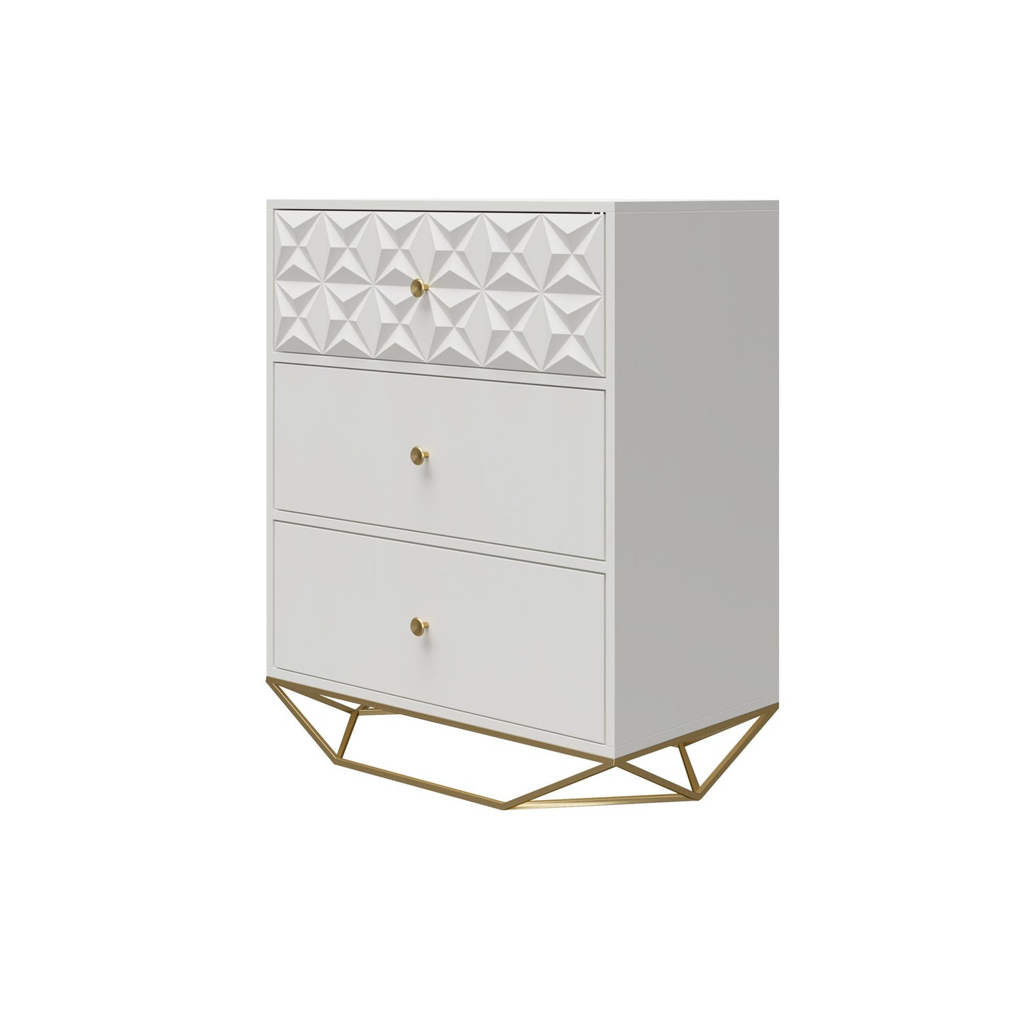 Blair 3 Drawer Dresser, White - White