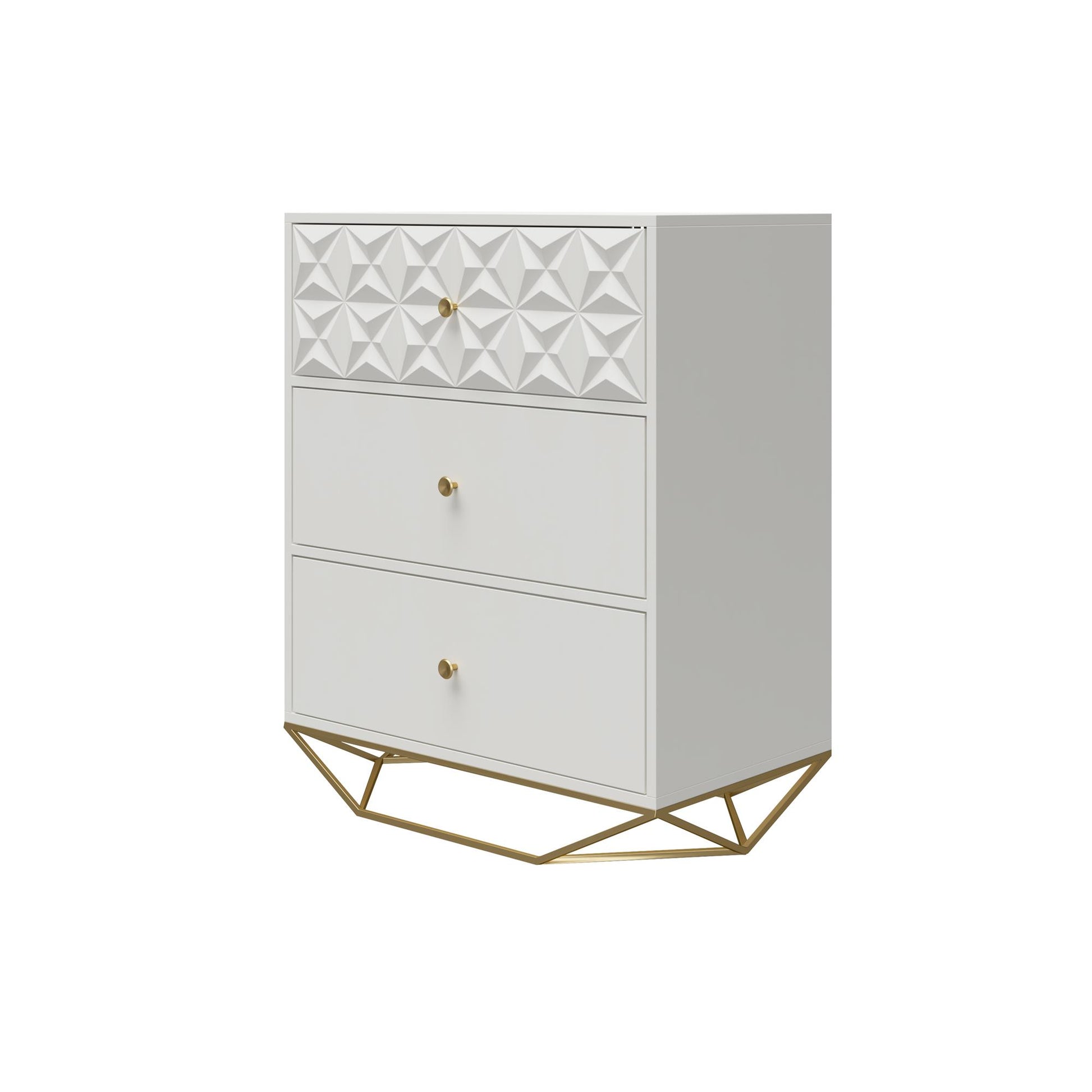 Blair 3 Drawer Dresser, White - White