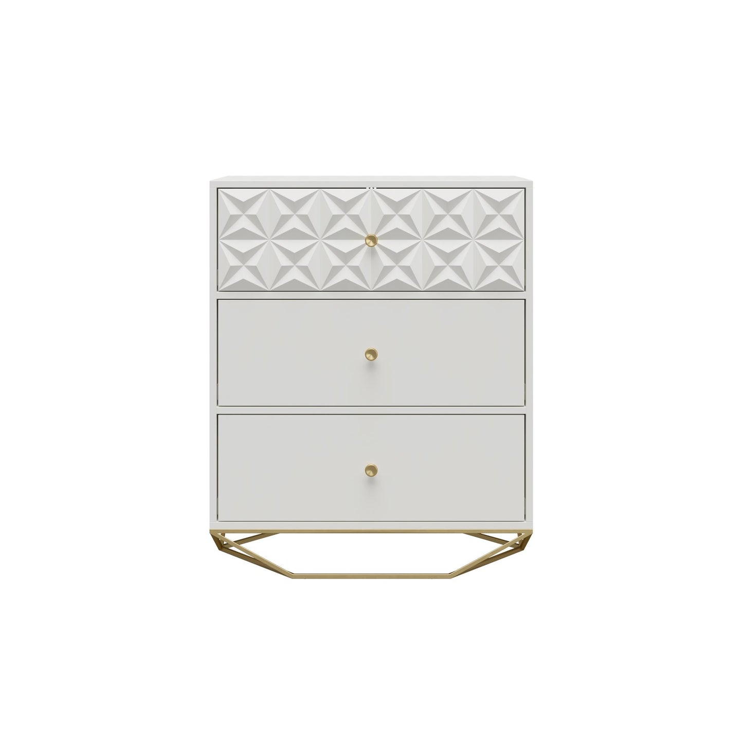 Blair 3 Drawer Dresser, White - White