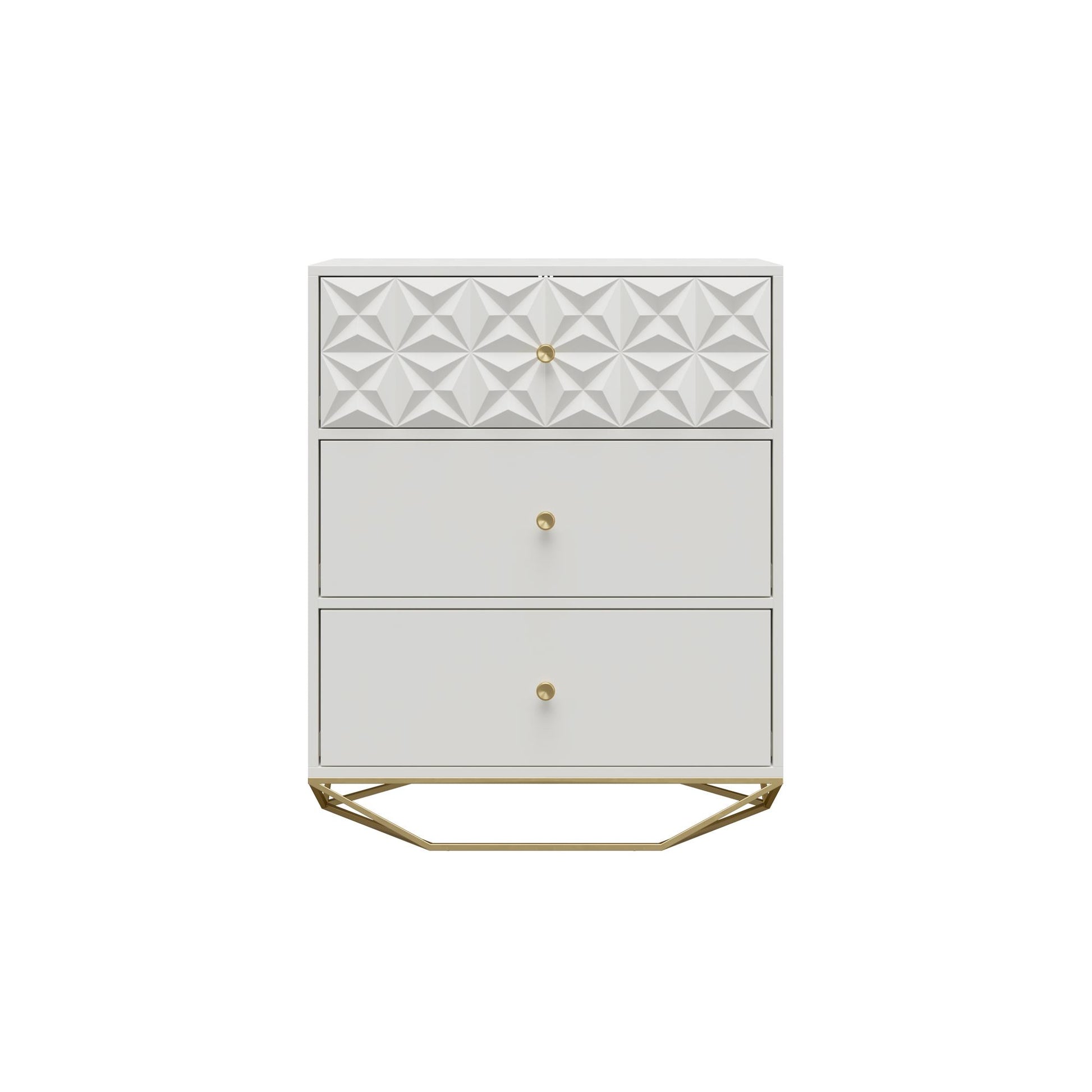 Blair 3 Drawer Dresser, White - White
