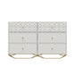Blair 6 Drawer Dresser, White - White