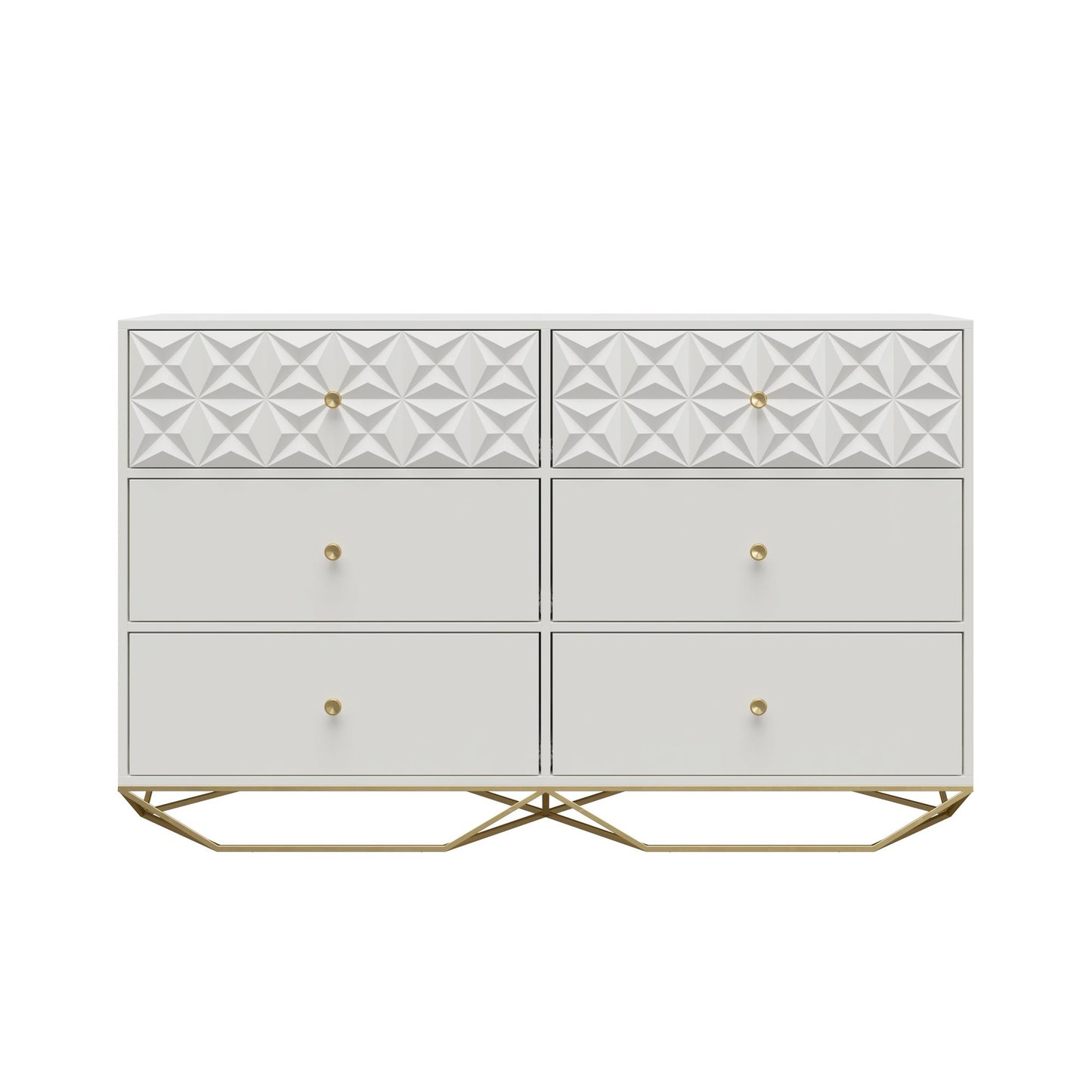 Blair 6 Drawer Dresser, White - White