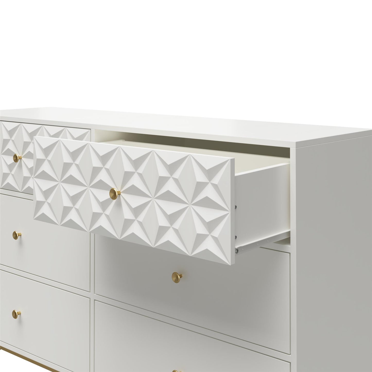 Blair 6 Drawer Dresser, White - White